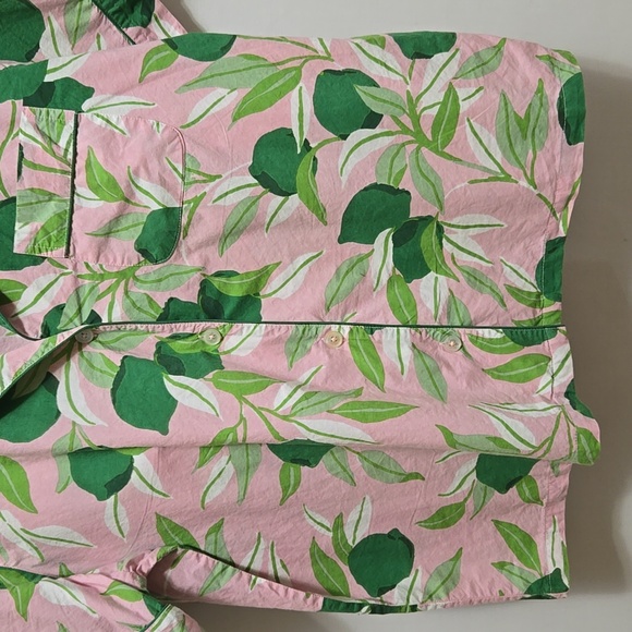 Print Fresh Lime Zest Pajama Shorts Set Size L Organic Cotton Summer PrintFresh - Picture 5 of 11